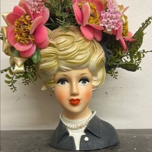 Vintage 1950’s Lady Head Vase